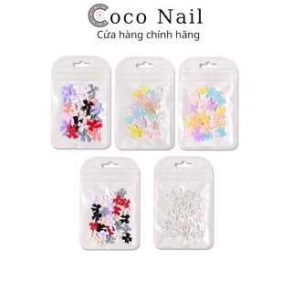 Charm nail nơ, set charm nail nơ mix 30 cái trang trí móng