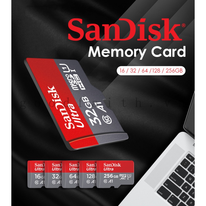 Thẻ nhớ sandisk 64GB /32Gb/16GB/8GB dùng điện thoại, máy ảnh - Thẻ nhớ tốc độ cao Class 10 Ultra 667x 100MB/s -BH 5 năm