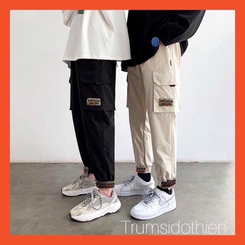 [👉Túi hộp - Cực Chất !!] Quần jogger kaki túi hộp dán gấu siêu hot, quần kaki, quần jogger nam , quần baggy