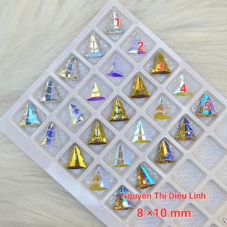 Đá khối hình cây thông noel size 8×10mm