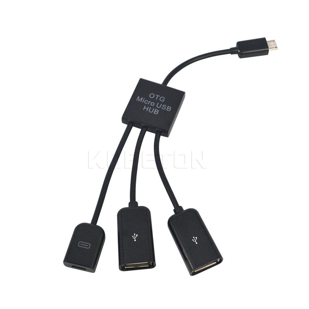 Bộ chuyển đổi từ giắc cắm micro USB sang 2 cổng USB và cổng micro USB tiện dụng