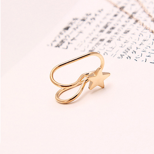 Đôi bông tai AY hình ngôi sao đính đá thời trang cho nữ