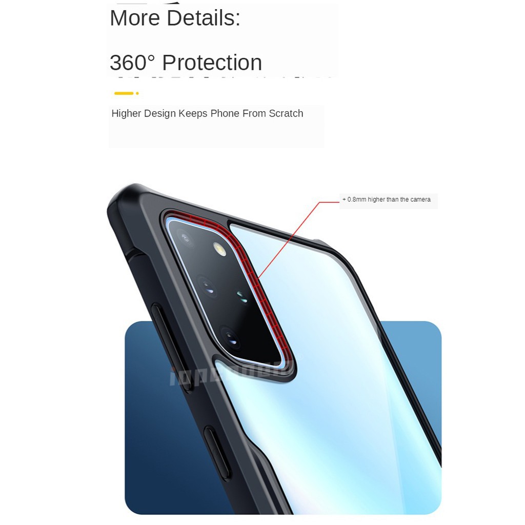 Ốp điện thoại trong suốt chống sốc cho Samsung Galaxy A50 A50S A30S A30 A20 A10S A20S