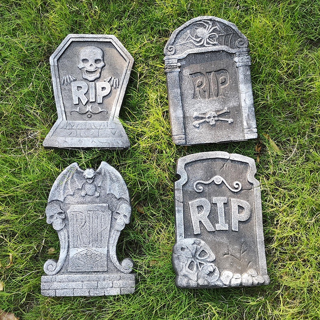 Đầu Lâu Nhện / Dơi Trang Trí Halloween Bằng Xốp A1H0