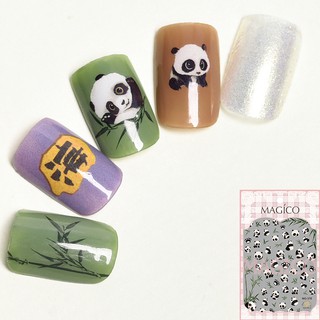 Sticker nails Magico gấu trúc - hình dán móng 3D 378