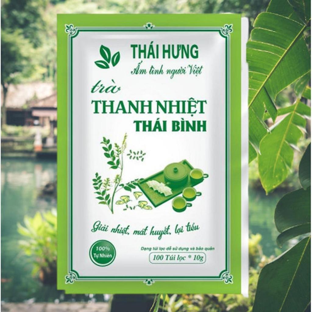 Trà Thanh Nhiệt Thái Hưng Thanh Lộc Cơ Thể, Đào Thải Độc Tố, Thanh Nhiệt Cơ Thể 100 Túi 10g