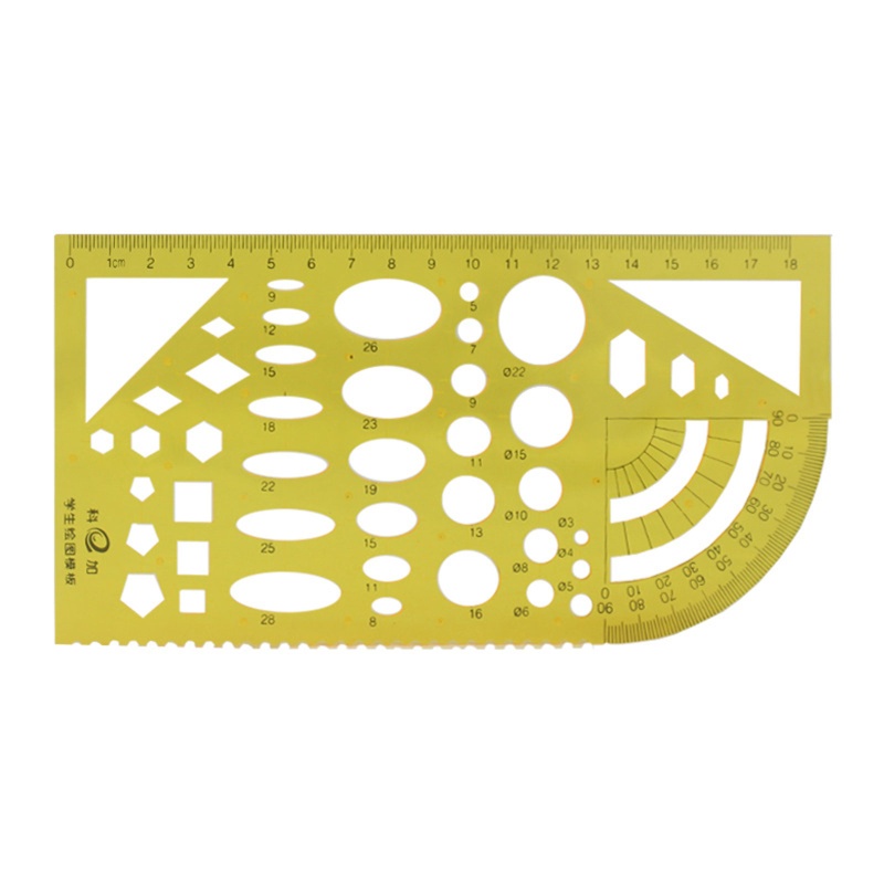 Thước Đo Vẽ Hình Học Bằng Nhựa Chuyên Dụng