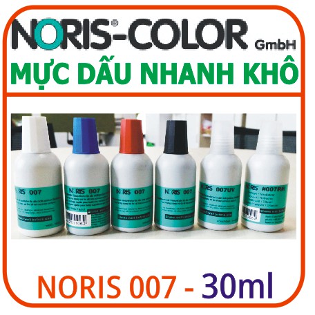 Mực dấu đóng trên mọi chất liệu - mực dấu nhanh khô Noris 007 30ml