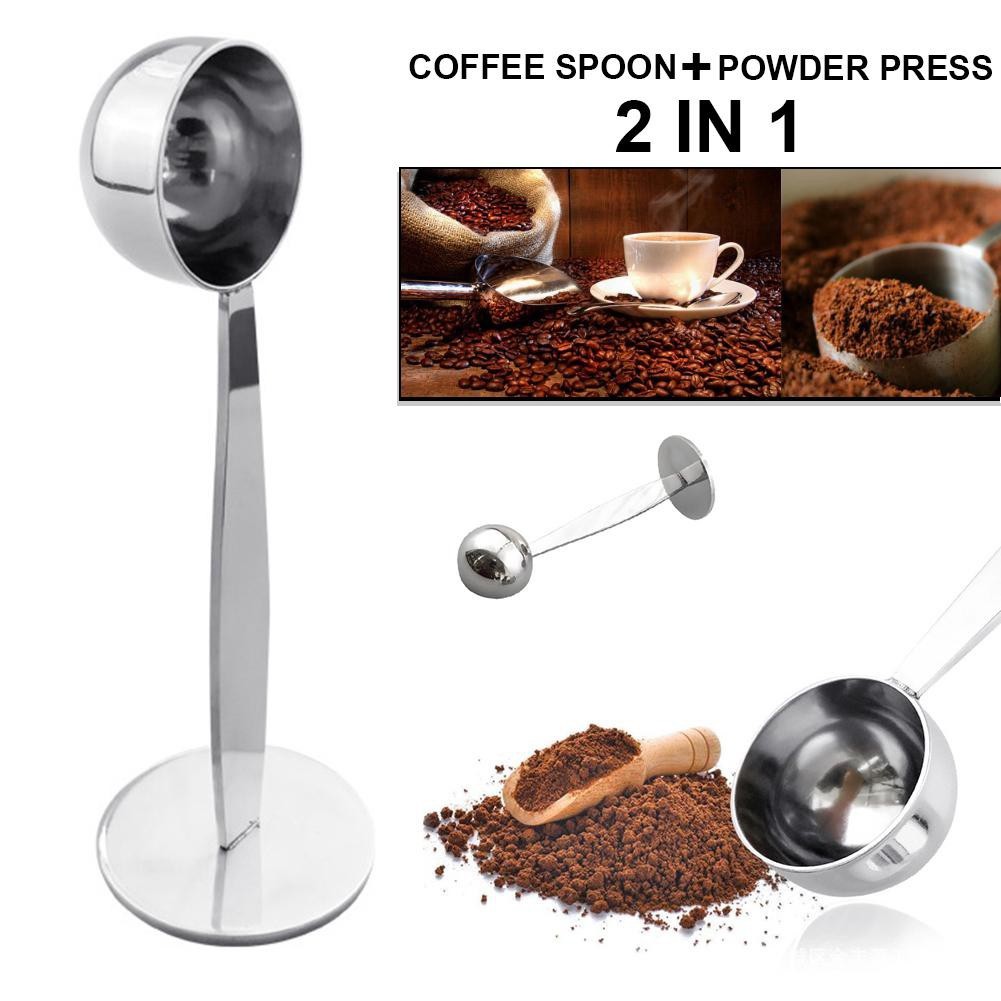 Muỗng đo lường cà phê 2 trong 1, thìa nén cà phê tiện lợi - Dụng cụ pha cà phê ( 1 cái)