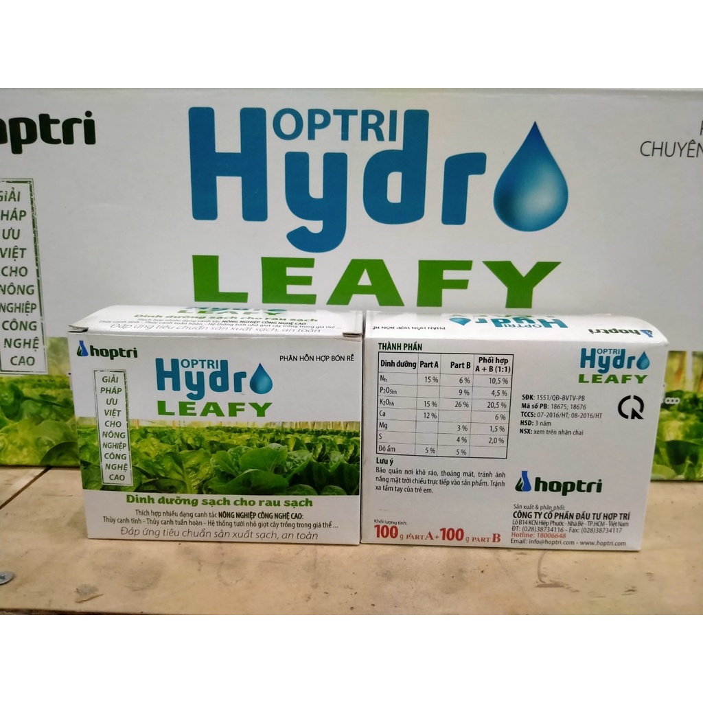Dinh dưỡng Rau Ăn Lá Hydro Leafy  200gr