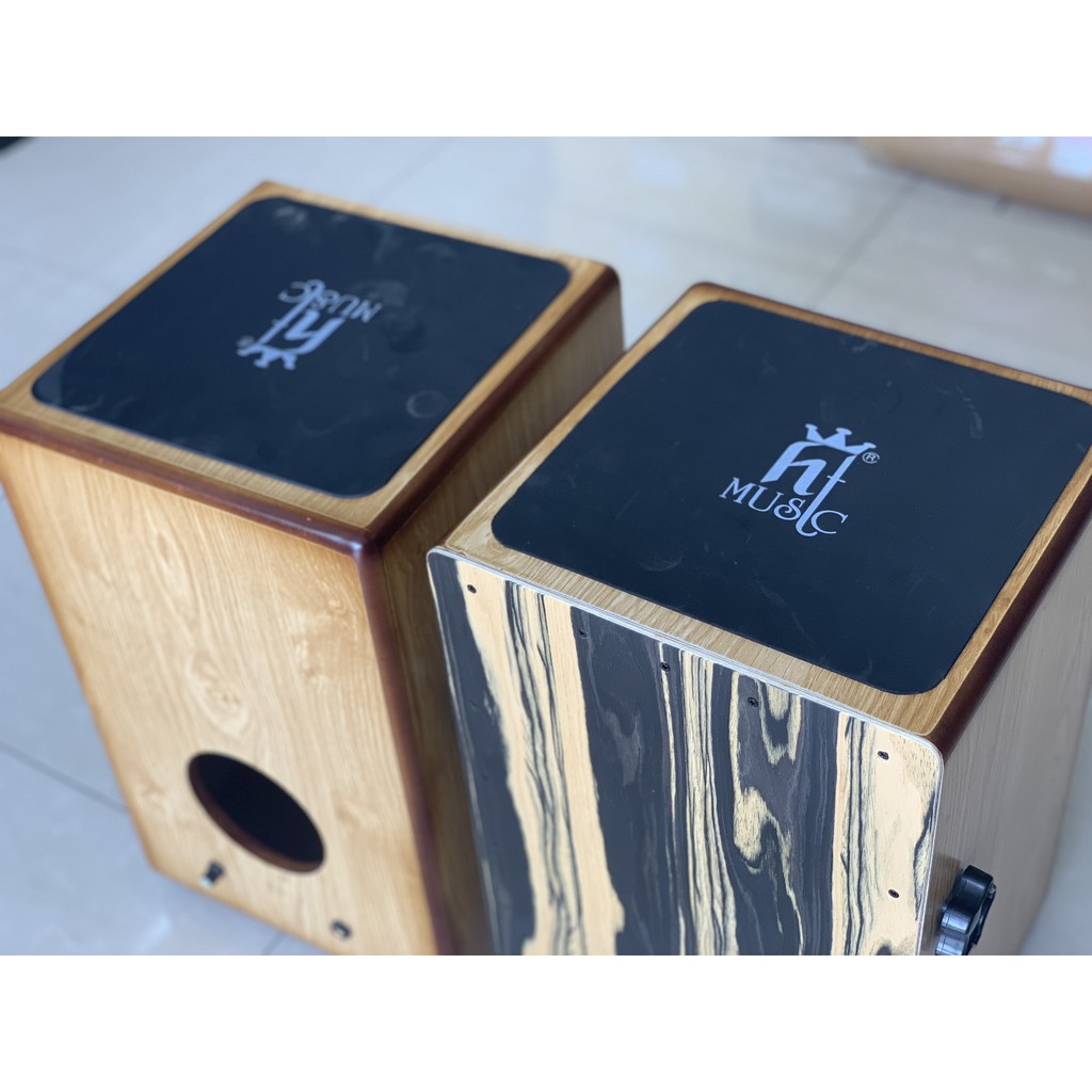 Trống Cajon HT Music Gỗ Sồi Có EQ