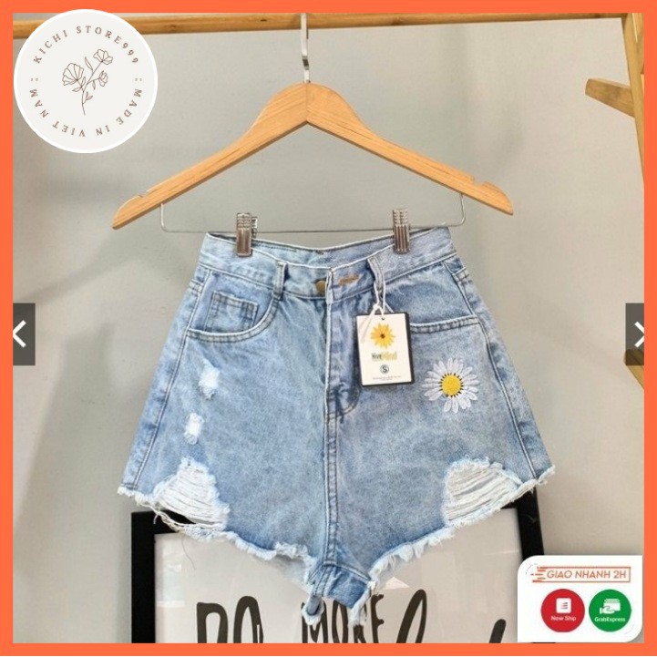 Quần Short Jean Nữ cao cấp Kichistore , Short Jean thiết kế đẹp, đa dạng mẫu mã M13