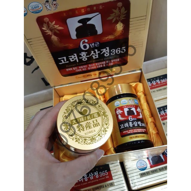 Cao Hồng Sâm 365 Hàn Quốc, Hộp 2 lọ x 240ml