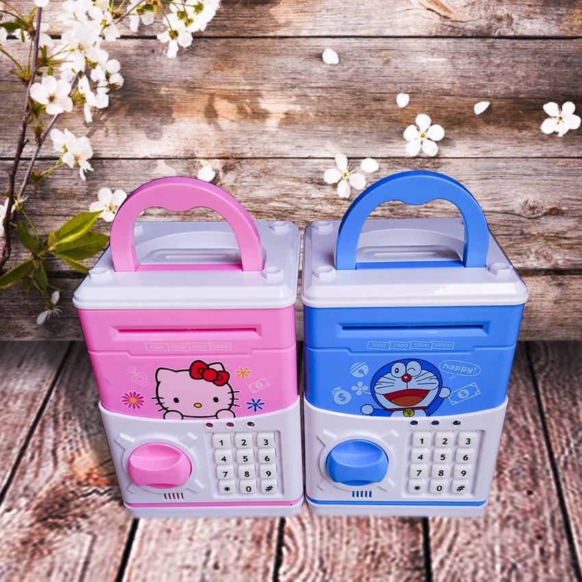 (Chính Hãng) Đồ Chơi Cho Bé Két Sắt Mini Cartoon Bank Nhiều Màu Sắc Đẹp