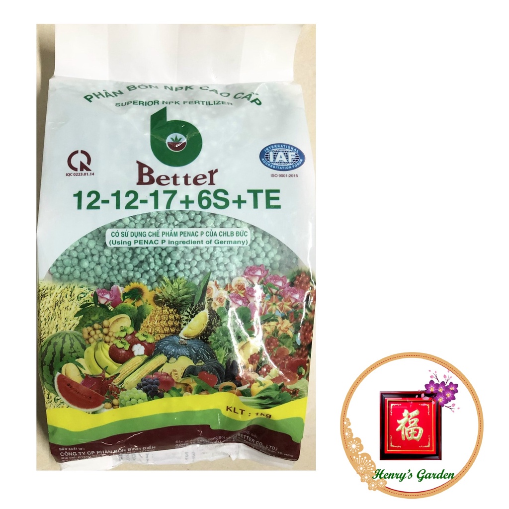 Better Xanh 12-12-17+6S+TE - #141# 1kg