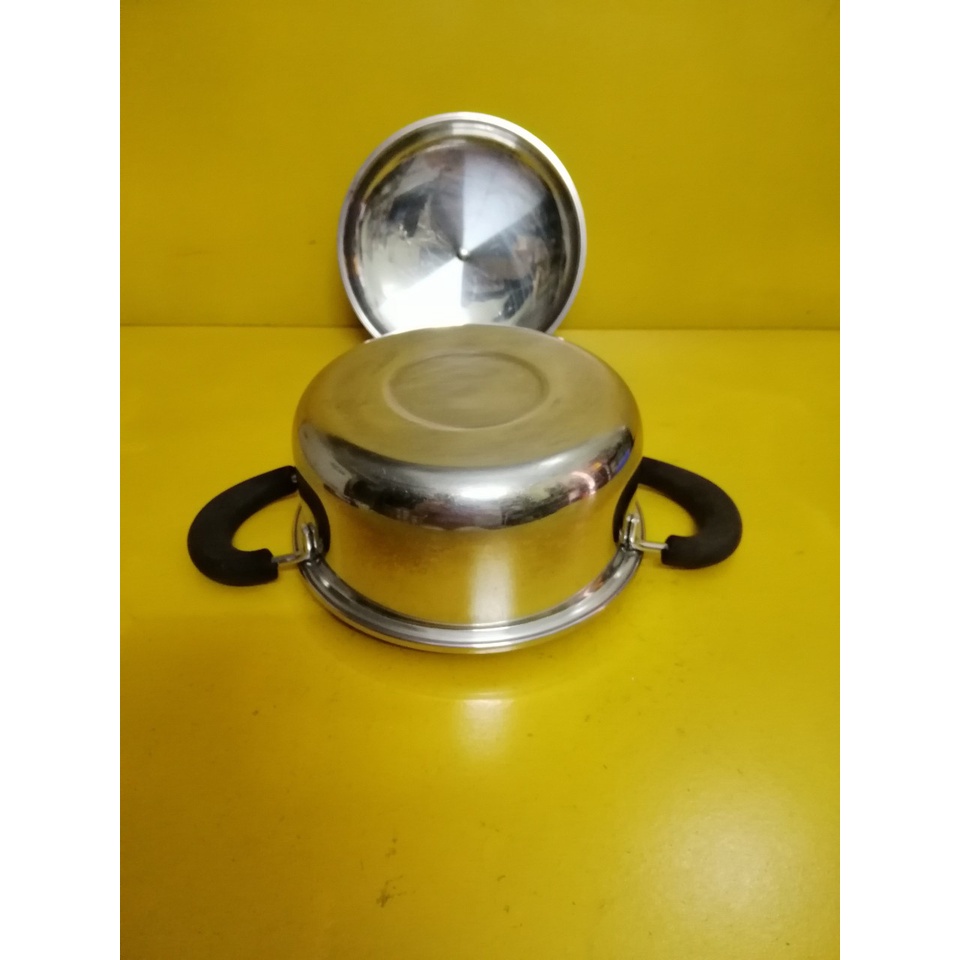 Nồi inox nội địa Nhật, size 20cm, cao 8.5cm (mã 829), Dùng được bếp từ