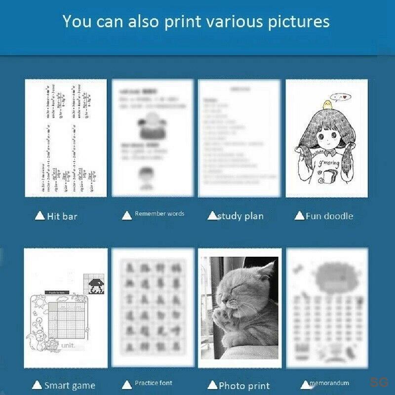 Máy In Nhiệt Không Dây mini Nhanh Chóng In Ảnh Tại Nhà Văn Phòng Và Nhà