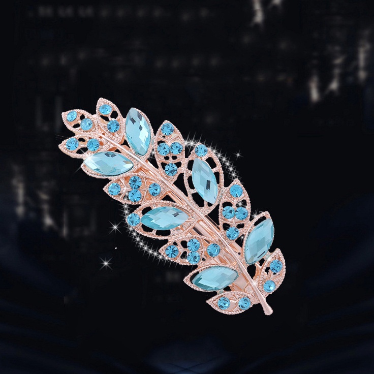 Kẹp Tóc Hình Hoa Pha Lê Phụ Kiện Thời Trang Cho Nữ AB132