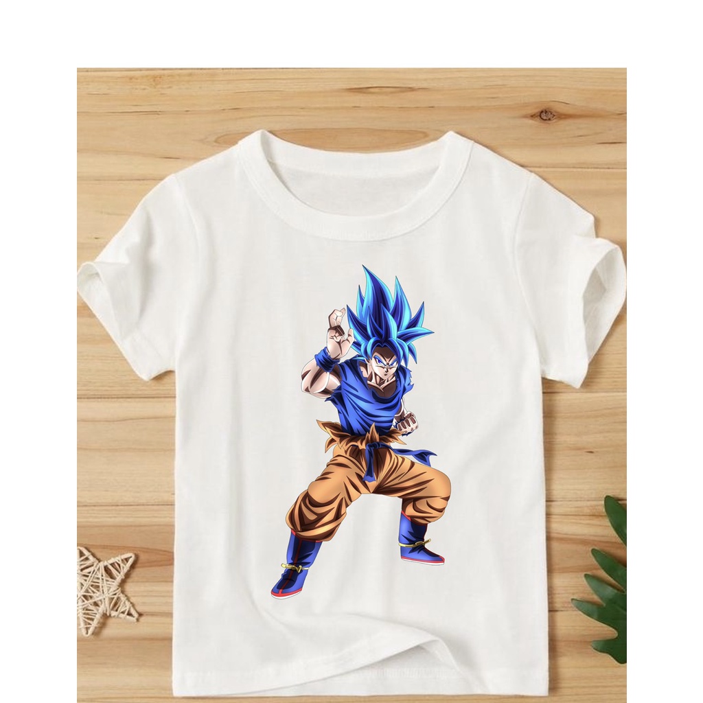 Áo songoku dragonball 7 viên ngọc rồng bé trai nhân vật anime dễ thương cotton co giãn dễ chịu mát mẻ