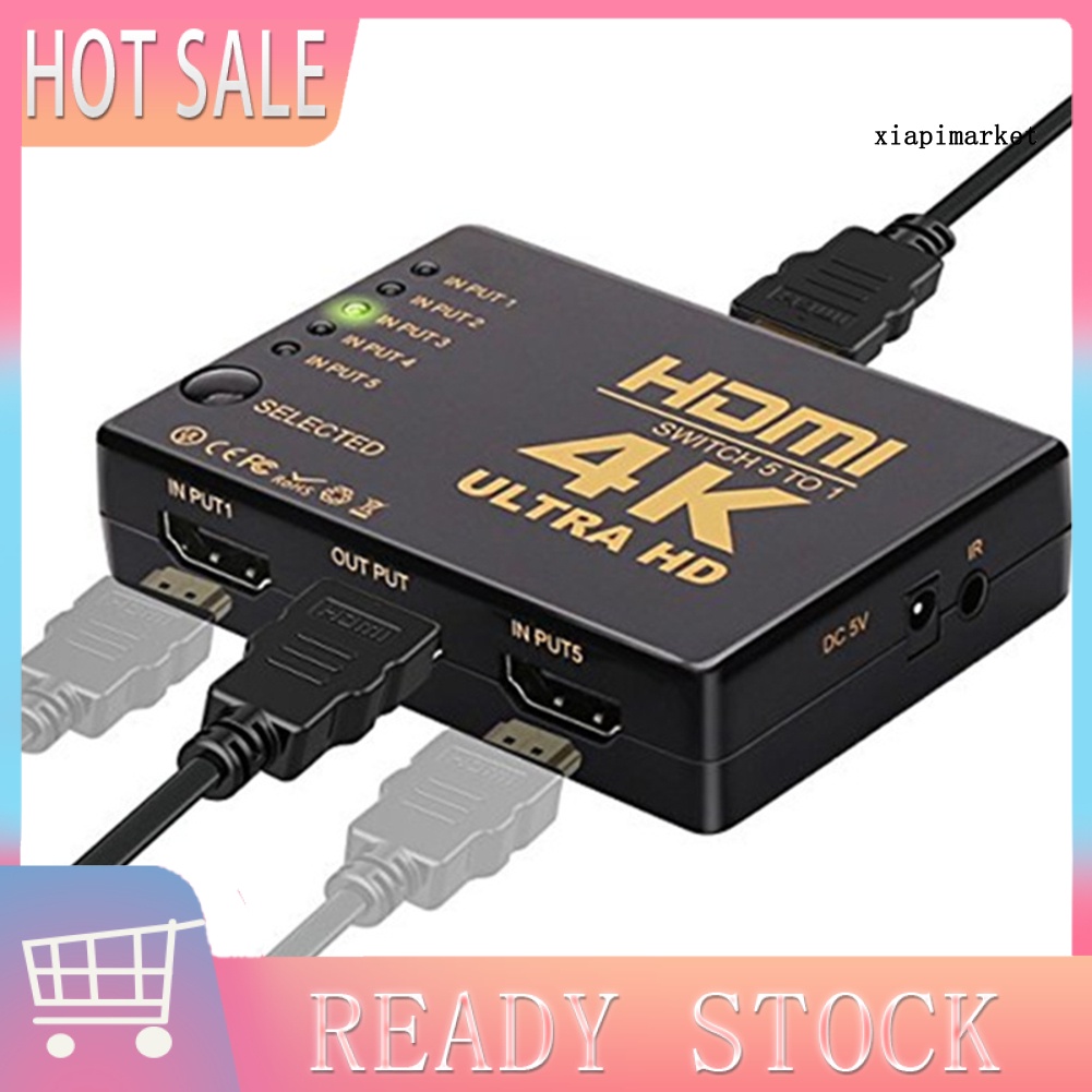 Thiết Bị Chia Cổng Hdmi 4k 1080p Từ 5 Đến 1 Cổng