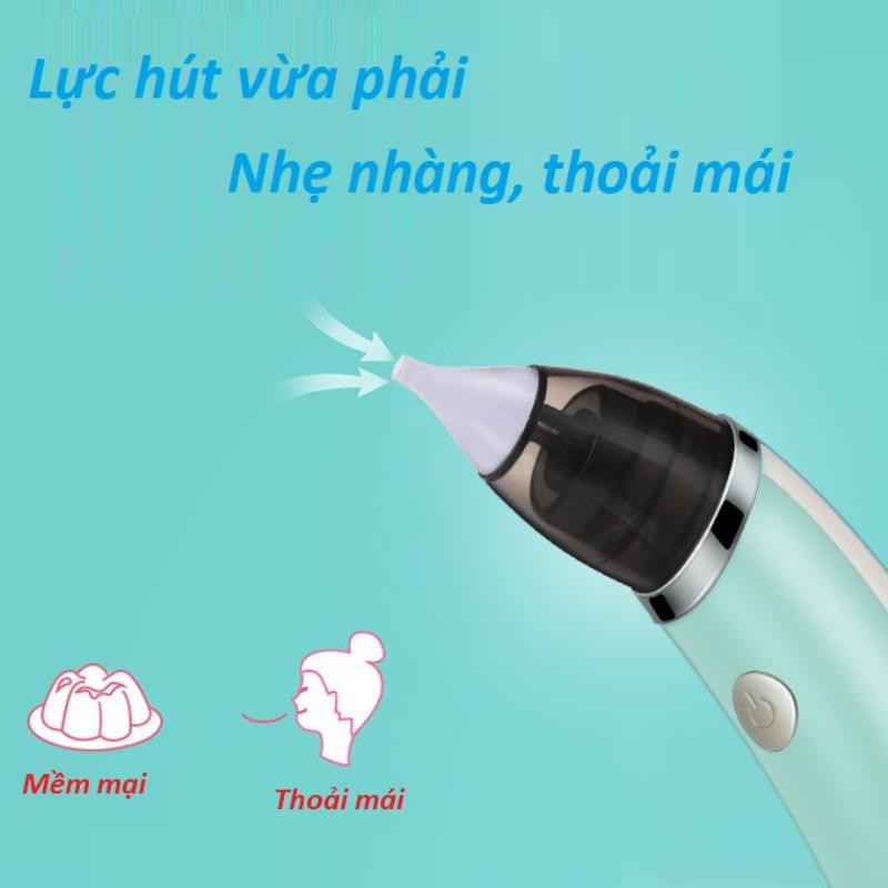 Máy hút mũi, Dụng cụ hút mũi cho trẻ, Máy vệ sinh mũi trẻ em chạy pin sạc