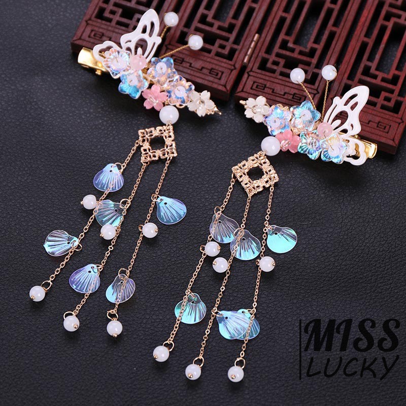 Kẹp tóc tua dua kiểu dáng thời trang phong cách cho nữ