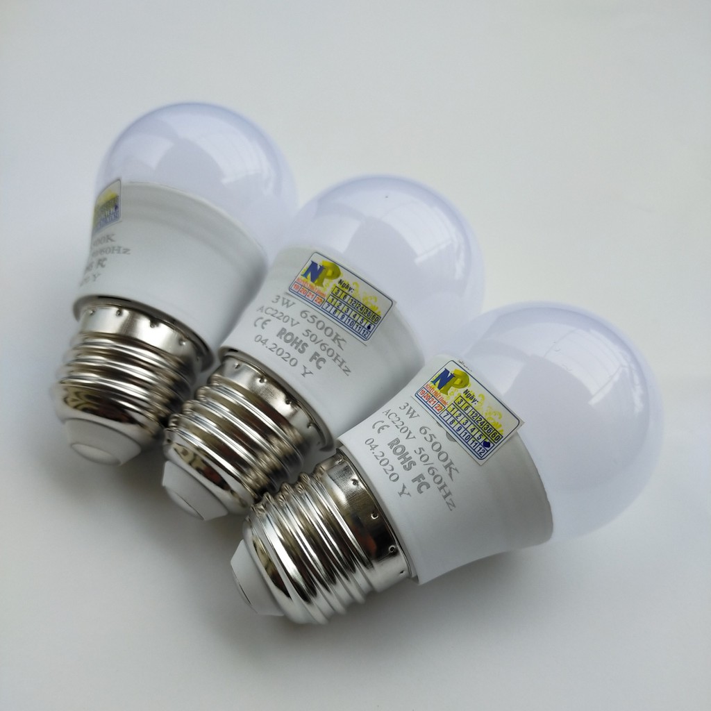 Bóng Đèn Led Bulb Kín Nước 3w Ánh Sáng Trắng/Vàng