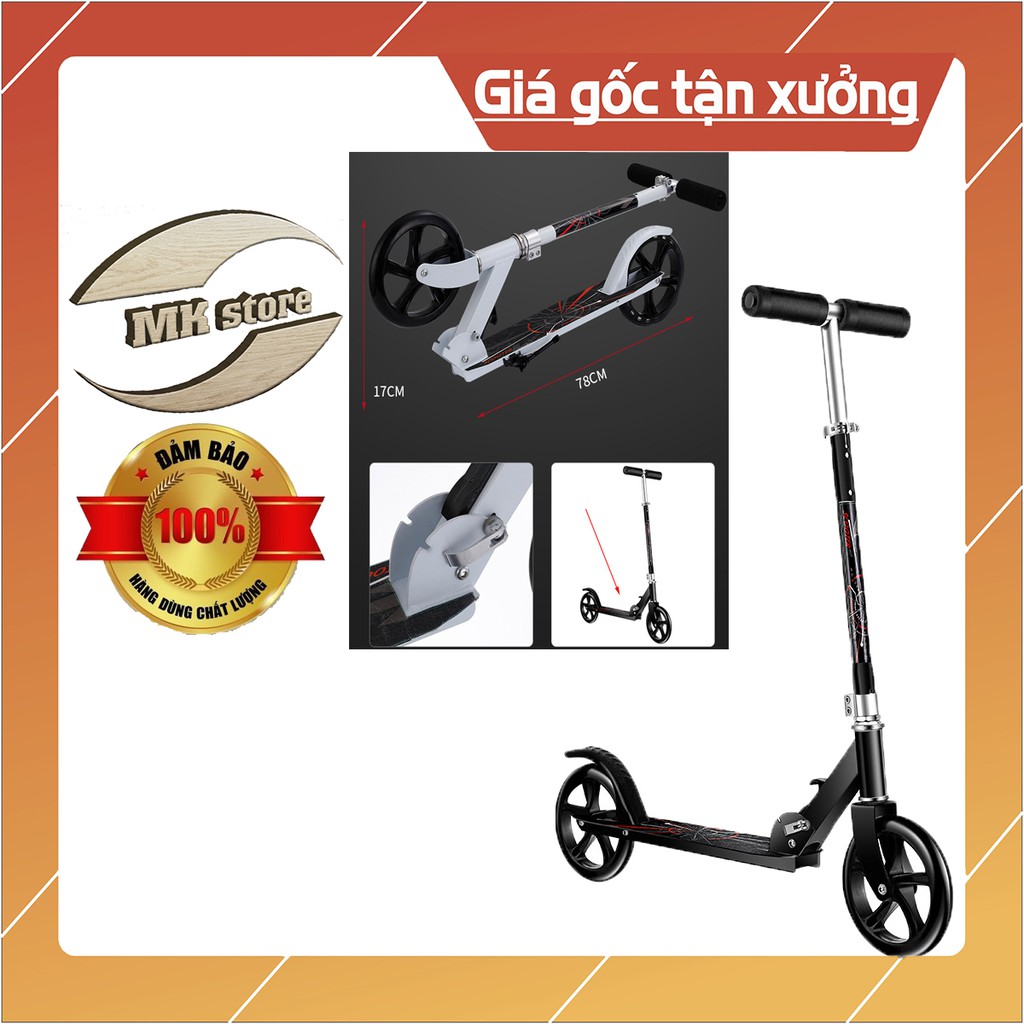 Xe scooter mẫu mới nhất 2020 – Bền bỉ, sáng đẹp, có chân chống tiện dụng – Khung thép cường độ cao – Bảo hành 2 năm