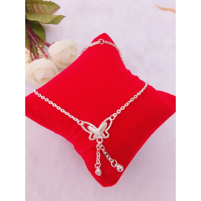 Lắc chân bướm xinh bạc đẹp