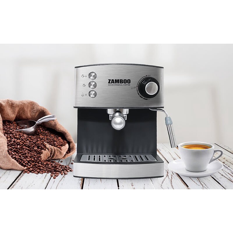 Máy pha cà phê Espresso 15bar Zamboo ZB-88CF Bảo Hành Hàng chính hãng