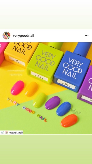 Sơn gel very good nail tone màu vàng [giá lẻ 1 chai ]