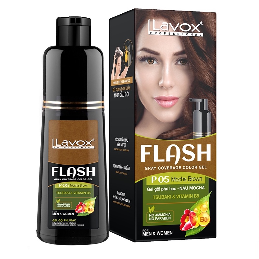 Gel Gội Phủ Bạc Tsubaki &amp; Vitamin B5 Flash