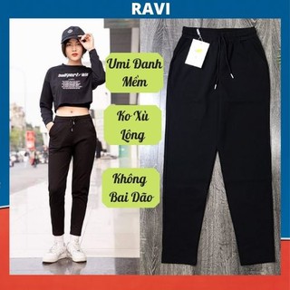 Quần Jogger Nữ💖FREESHIP💖Quần Thể Dục Cạp Chun Có Dây Buộc-Jogger Cao Cấp Trơn Vải Co Giãn Tốt