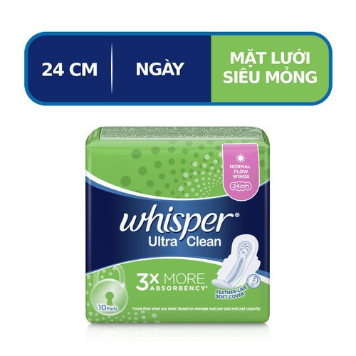 Nguyên thùng băng vệ sinh Whisper Siêu mỏng ngày 16x10 miếng