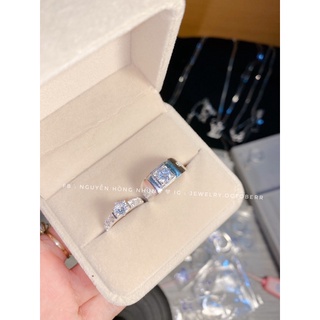 Nhẫn đôi nam nữ đơn giản bạc ta s999