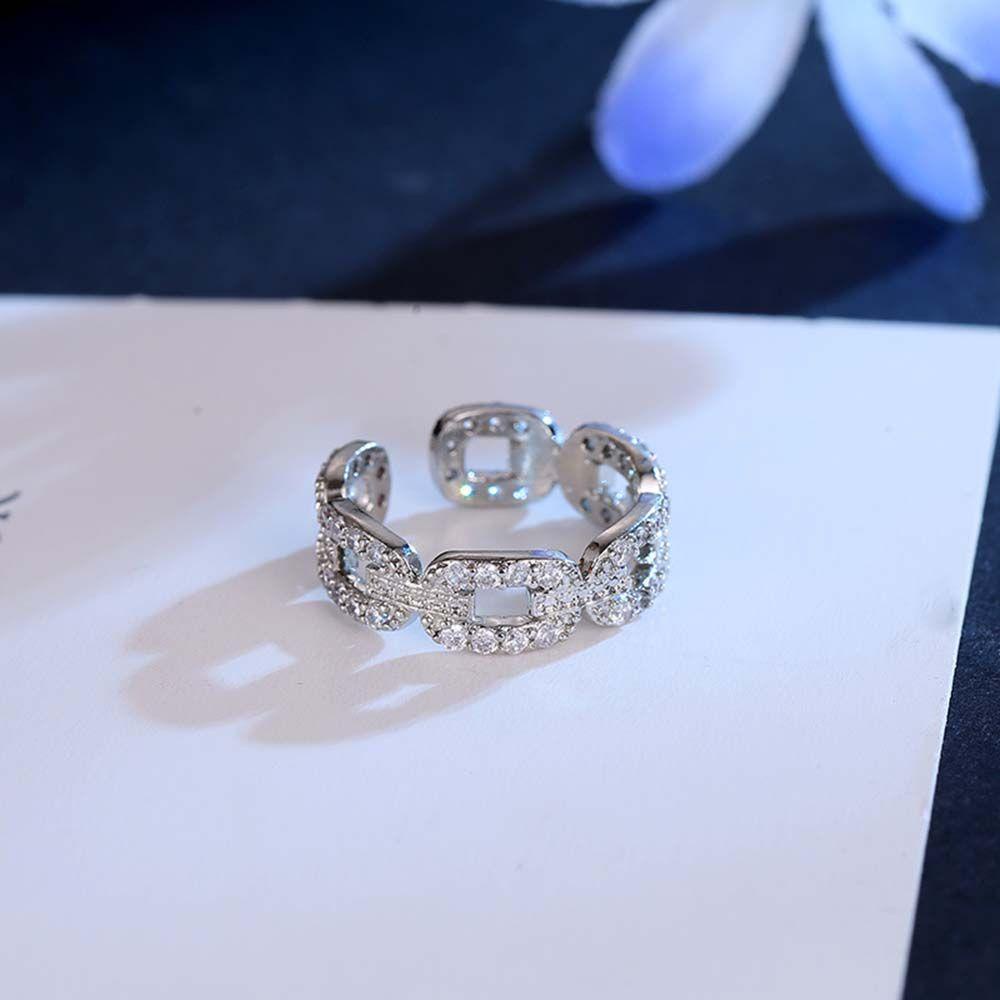 Nhẫn Cưới / Quà Tặng Bạn Bè Cá Tính Độc ĐáoNhẫn Hở Kim Loại Phong Cách Hàn Quốc