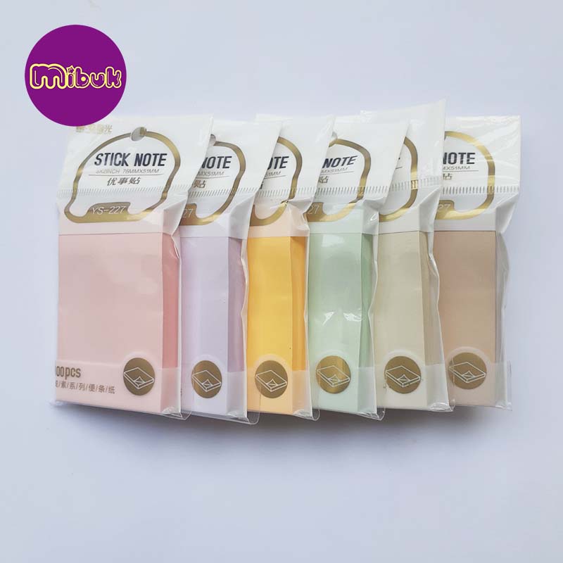 Giấy ghi chú 100 tờ khổ dọc 76x51mm giấy note pastel M&G