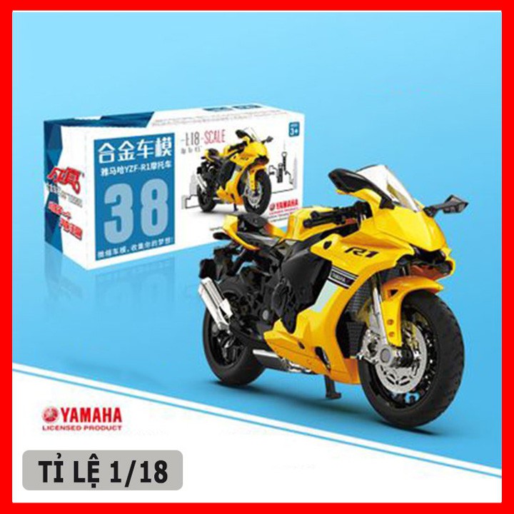 Mô hình xe moto YAMAHA YZF- R1 tỉ lệ 1:18