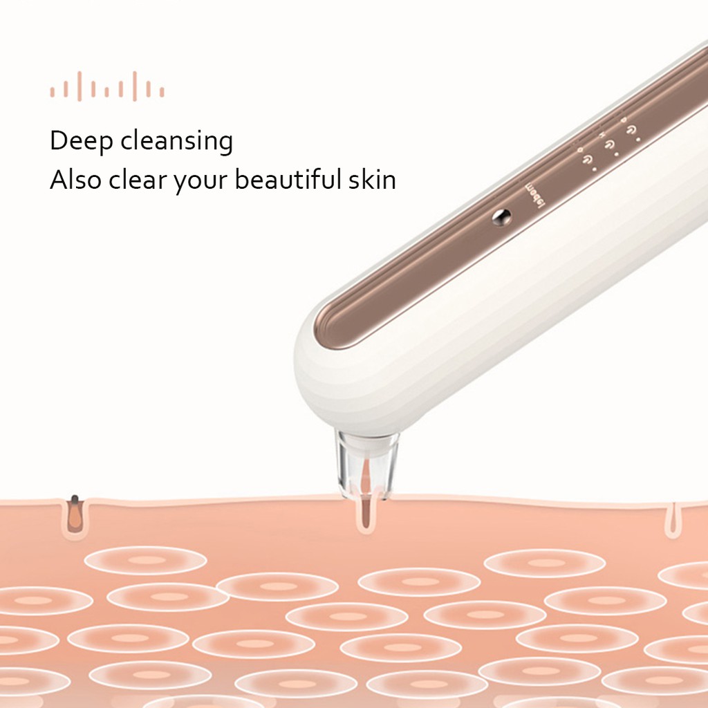 Xiaomi Youpin Máy Hút Mụn Đầu Đen  3Life Sạc USB Chăm Sóc Da Làm Sạch Lỗ Chân Lông Kèm Phụ Kiện