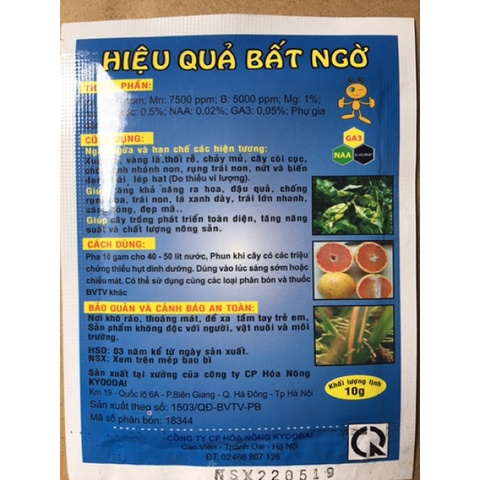 ( SIÊU HOT ) Phân bón Vi lượng cao cấp dạng Chelate