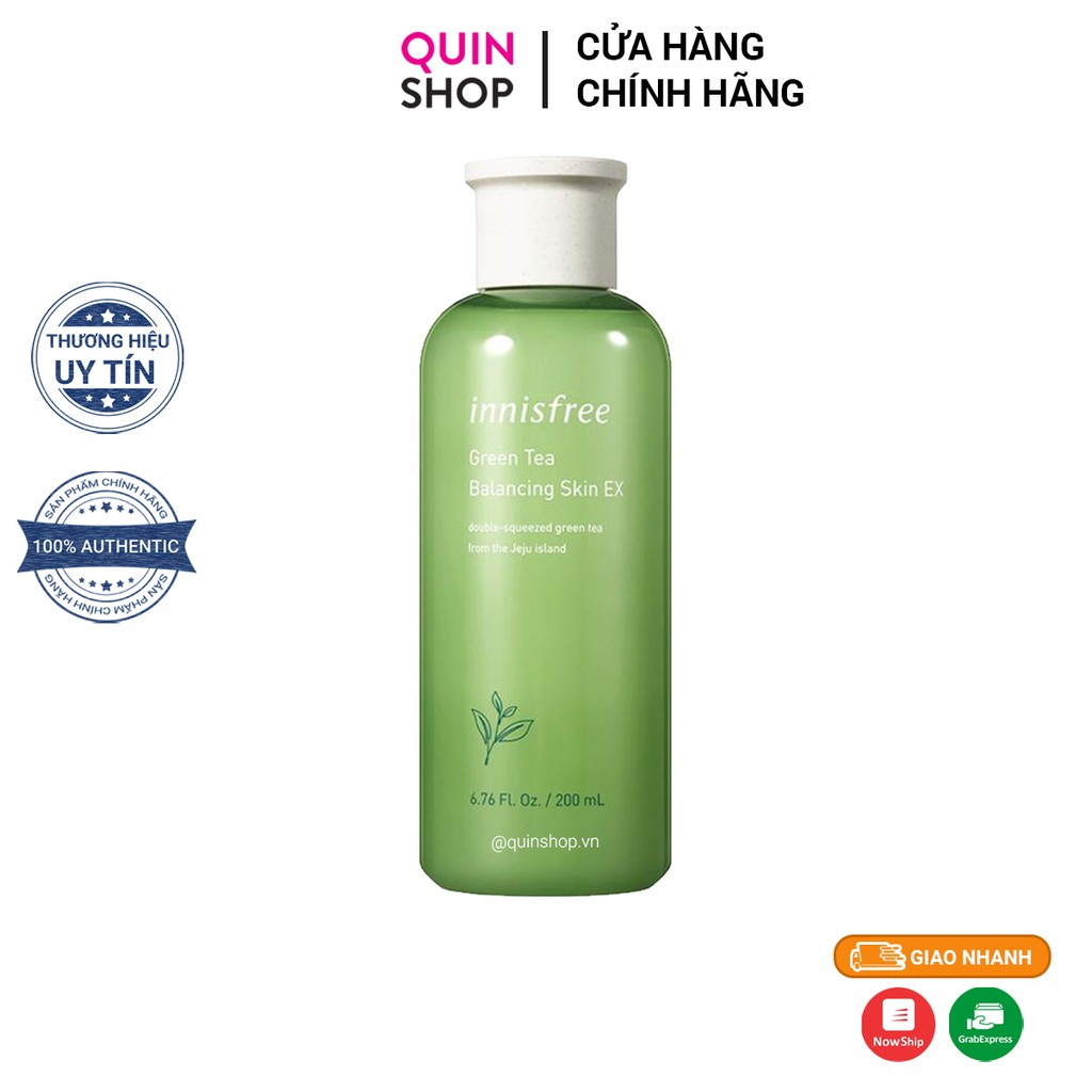 Nước Hoa Hồng Trà Xanh Innisfree Green Tea Balancing Skin EX