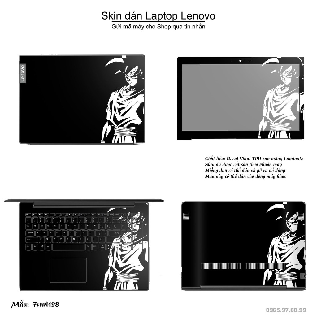 Skin dán Laptop Lenovo in hình Dragon Ball _nhiều mẫu 2 (inbox mã máy cho Shop)