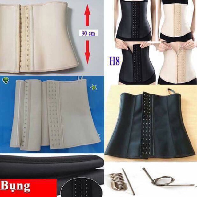 Đai gen nịt bụng LATEX định hình 9 xương 29cm ( chuẩn 100%) | BigBuy360 - bigbuy360.vn