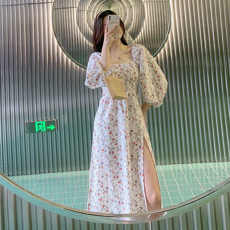 Váy Hoa Nhí Đẹp, chất Lụa Sieeuy mịn, Kiểu dáng dáng dài tay | WebRaoVat - webraovat.net.vn