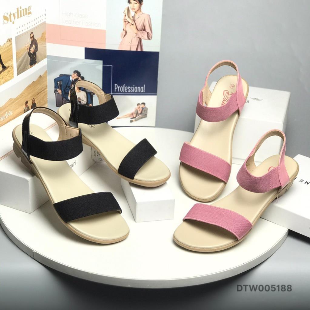 Sandal nữ Bl.TIS ❤️FREESHIP❤️ Dép quai hậu màu trơn chun sau tiện lợi DTW005188 - Uy tín-Chất Lượng