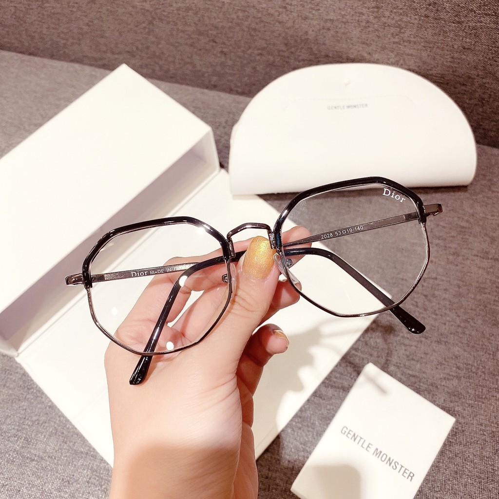 Gọng kính cận B1014 😎 TẶNG KÍNH GM 😎 Kính gọng tròn kim loại - kính chống ánh sáng xanh | BigBuy360 - bigbuy360.vn