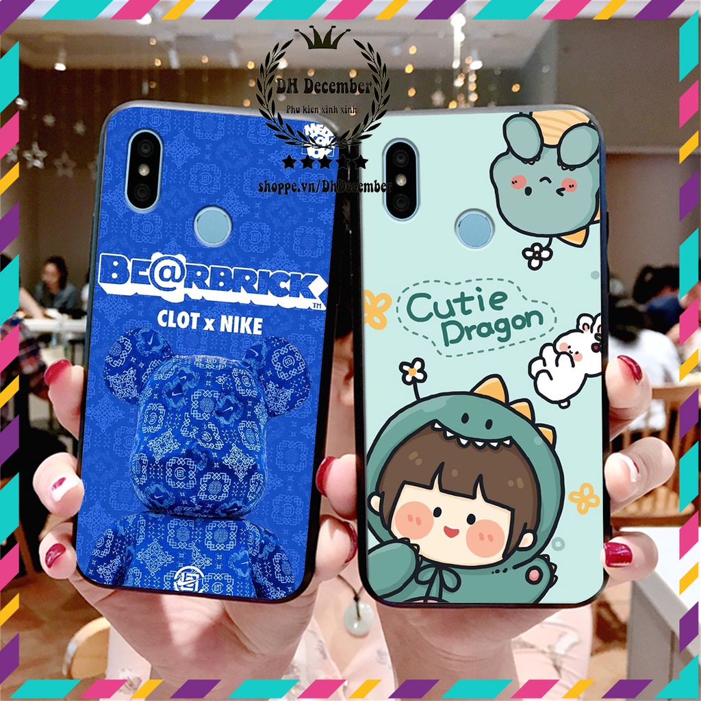Ốp lưng Xiaomi REDMI 6 PRO / MI A2 LITE in hình 3D lucky, gấu Brick xinh xắn - KHÔNG NÊN BỎ LỠ