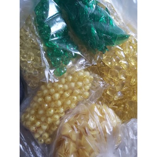 1kg cánh hoa mai bằng đá làm hoa pha lê làm cây mai