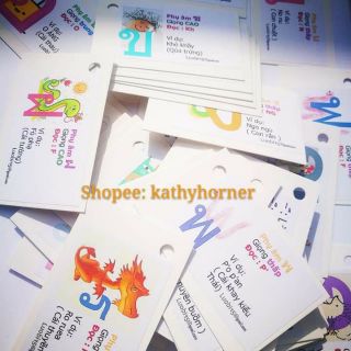 Flashcard thái lan thẻ trí nhớ thông minh handmade