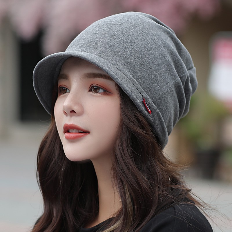 Mũ Trùm Đầu Hai Lớp Đa Năng Thời Trang Thu Đông Hàn Quốc Cho Nữ